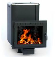 Печь банная (чугунная) Сибирь-24 (панорамное стекло, конвекционная)