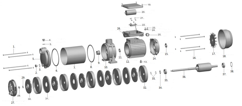 Запчасти Unipump MH 300A купить в Челябинске