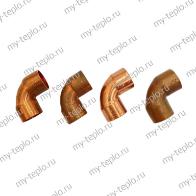 Угол медный двухраструбный 90 градусов 22 пайка (medugol9022pay)